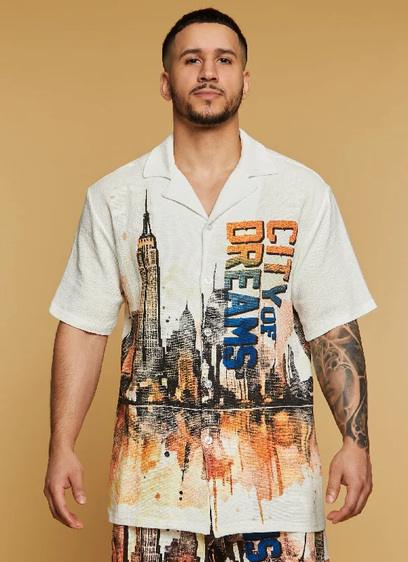 Mens City Of Dreams Graphic Shirt