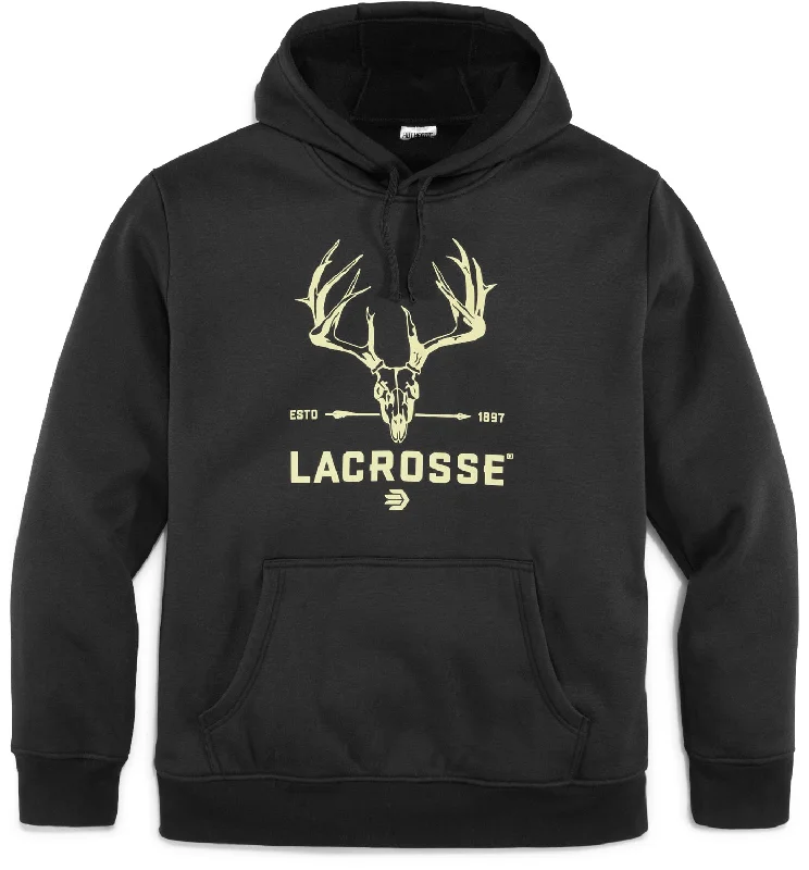 Lacrosse Unisex Whitetail Black Poly/Cotton Hoodie