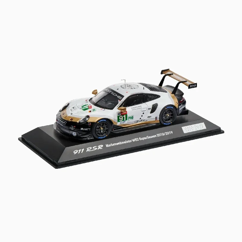 Porsche 911 RSR (991) #91 Worldchampion WEC SuperSeason Model Car 1:43 - Black/White