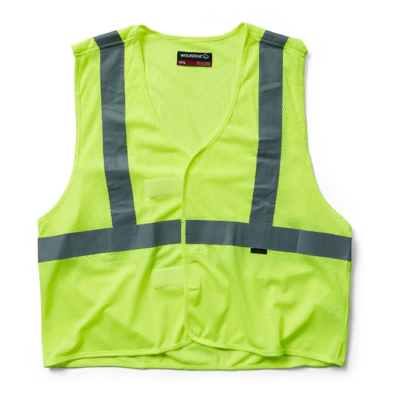 Wolverine Mens Packable Bright Green 100% Polyester Athletic Vest