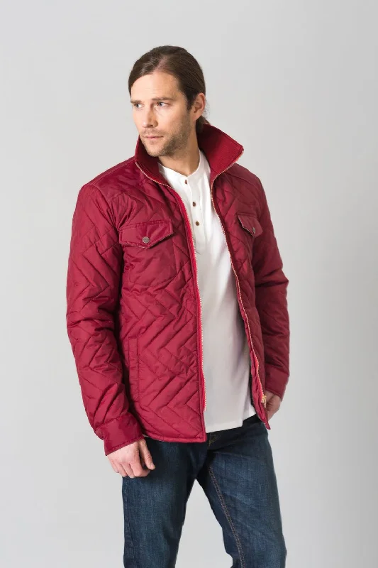 Fashionable Ease Kimes Ranch Mens Skink Burgundy 100% Nylon Softshell Jacket