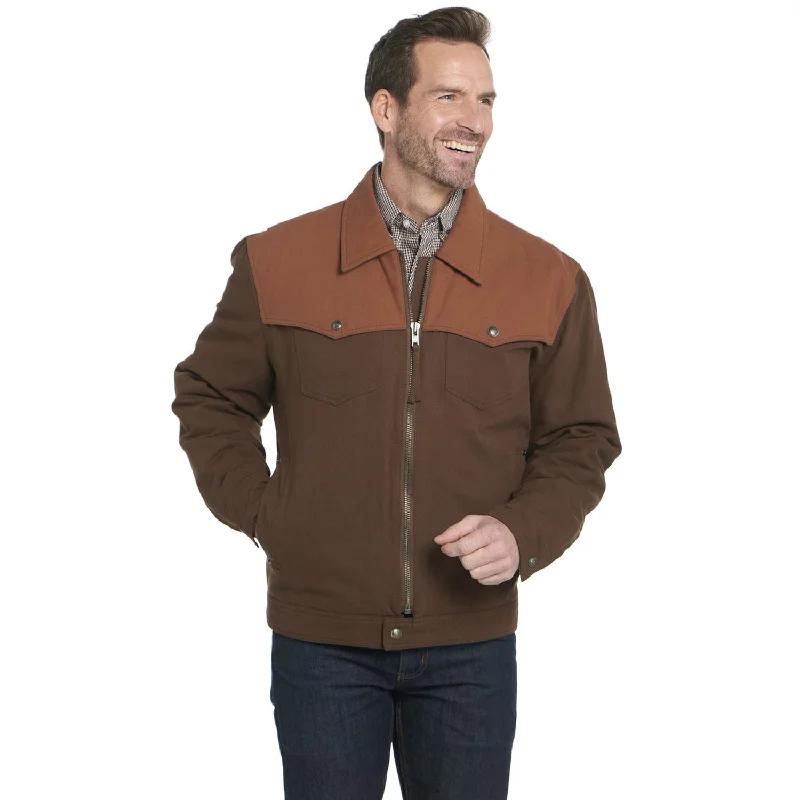 Cripple Creek Mens Two-Tone Bi-Swing English Walnut 100% Cotton Cotton Jacket