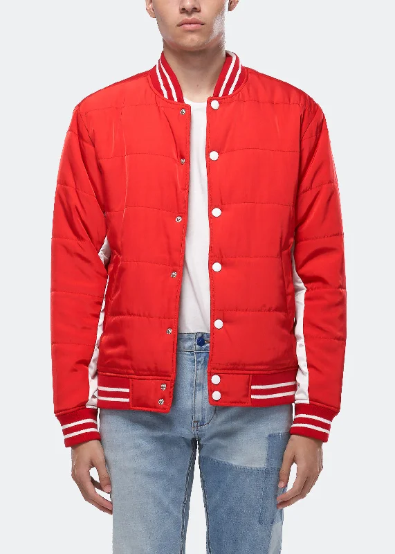 Konus Men's Bomber Jacket in Red