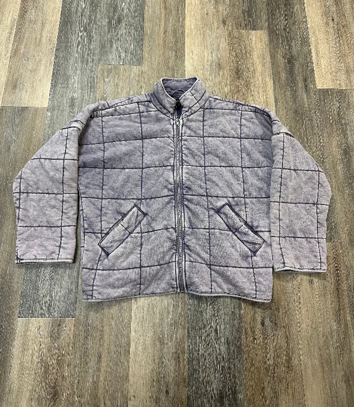 Elegant Casuals Jacket Puffer & Quilted By Forever 21 In Purple, Size: S