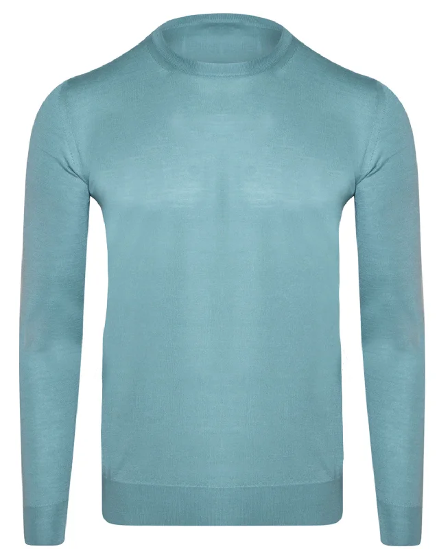 Forrest Green Cashmere Blend Crewneck Sweater