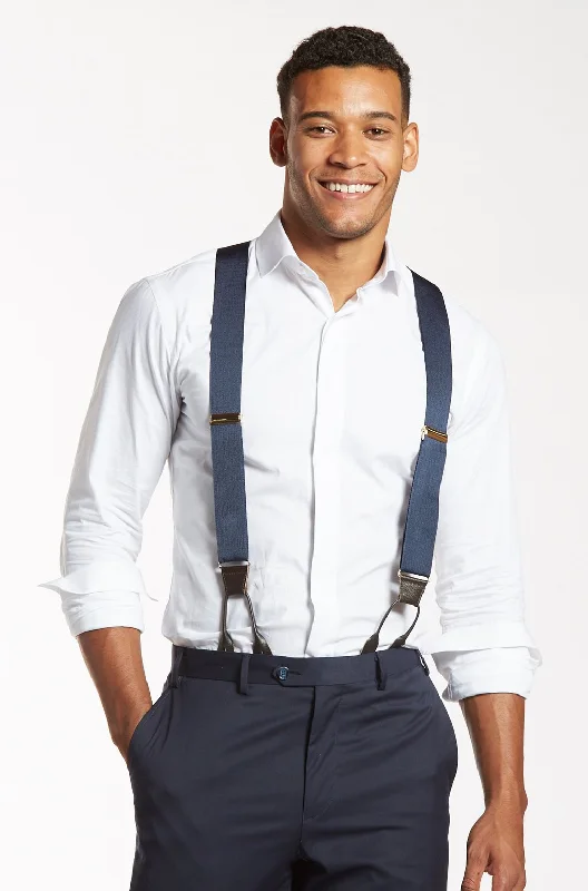 Royal Sapphire - Classic Navy Suspenders