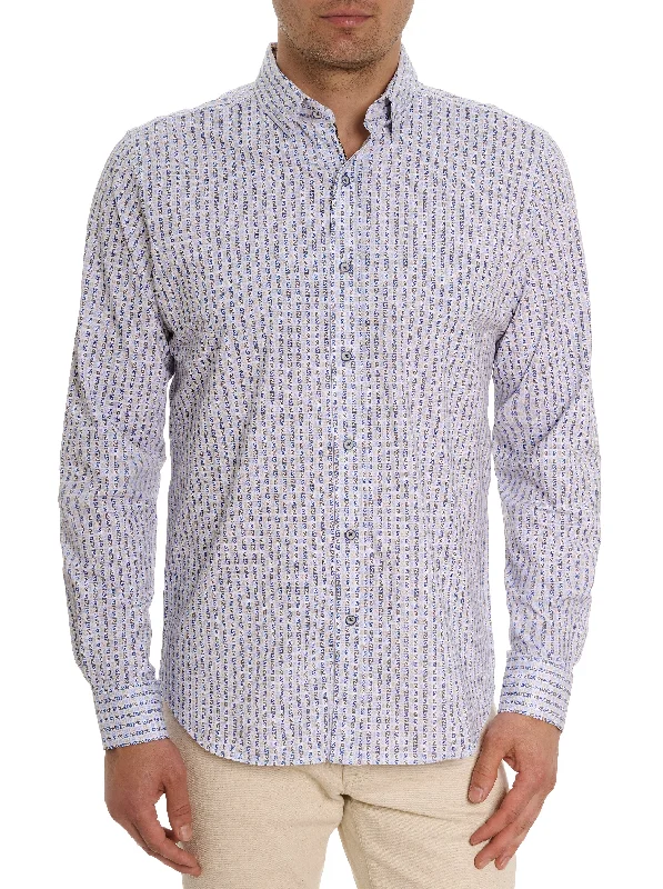 BALIX MOTION LONG SLEEVE BUTTON DOWN KNIT SHIRT