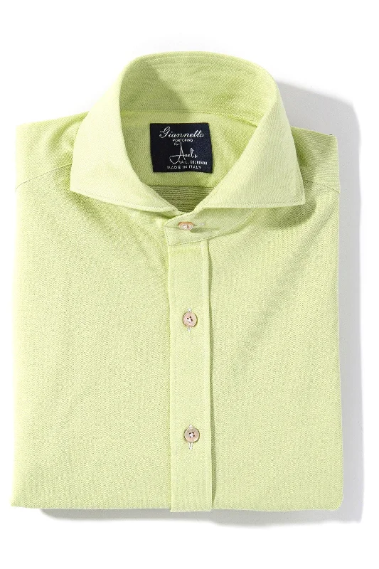 Menerbes Jersey Shirt in Lime Green