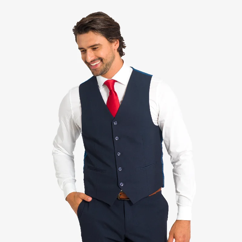 Navy Tuxedo Vest