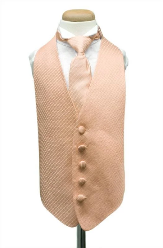 Peach Palermo Kids Tuxedo Vest