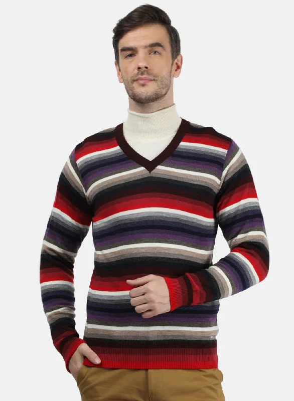 Men Multicolor Solid Pullover