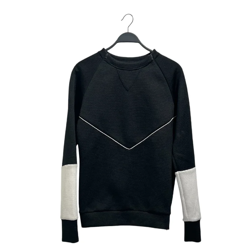 PYER MOSS/Heavy Sweater/Polyester/BLK/white wrists