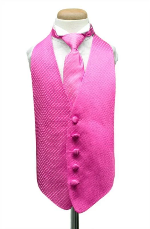 Fuchsia Palermo Kids Tuxedo Vest