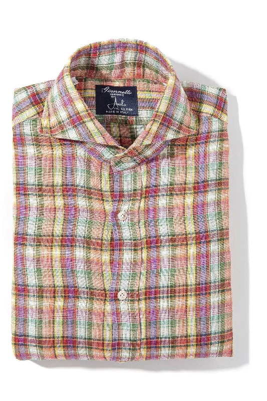 Yeti Checkered Shirt in Multi Red Combo