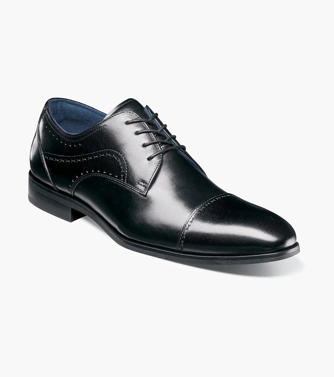 Stacy Adams Bryant Cap Toe Oxford in Black - Versatile and Stylish Leather Shoes