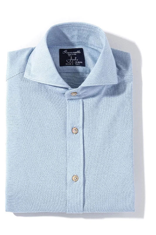 Menerbes Jersey Shirt in Light Blue