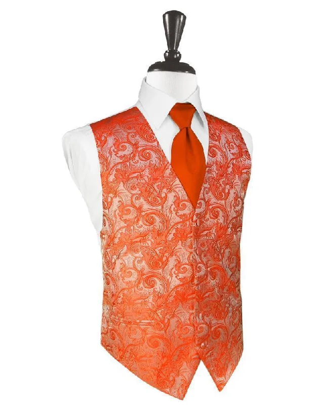 Persimmon Tapestry Tuxedo Vest