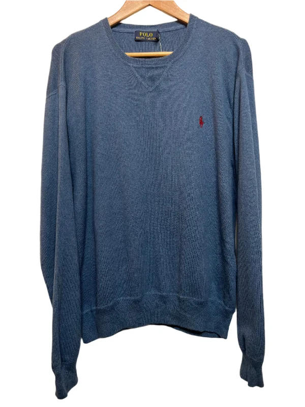 Polo Ralph Lauren Mens Blue Sweater (Size L)