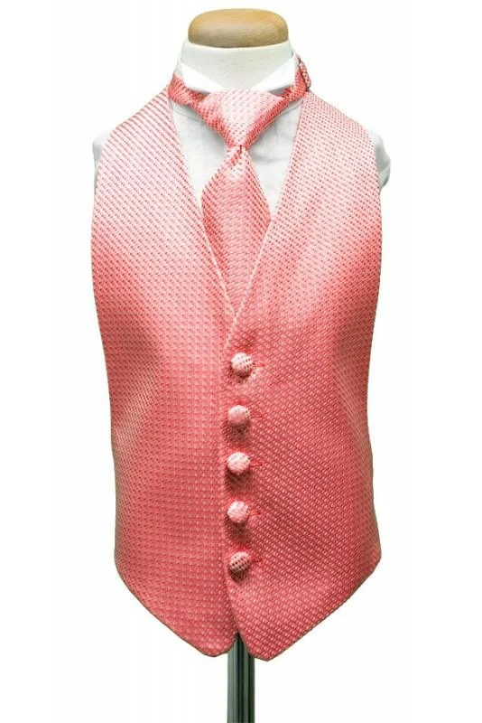 Red Venetian Kids Tuxedo Vest