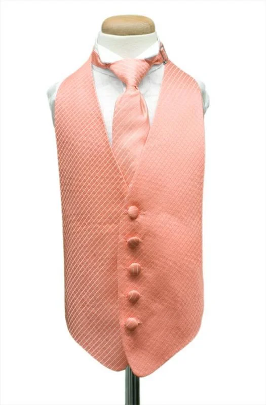 Coral Palermo Kids Tuxedo Vest