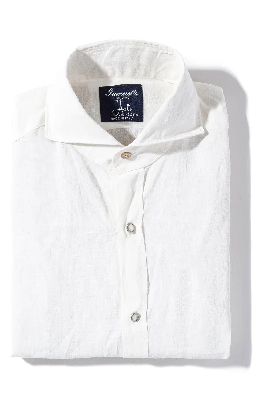 Sorgue Linen Shirt In White