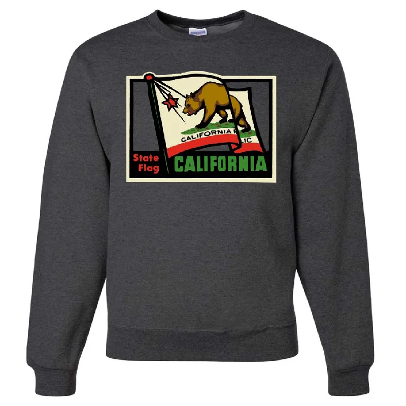 California Vintage State Flag Crewneck Sweatshirt