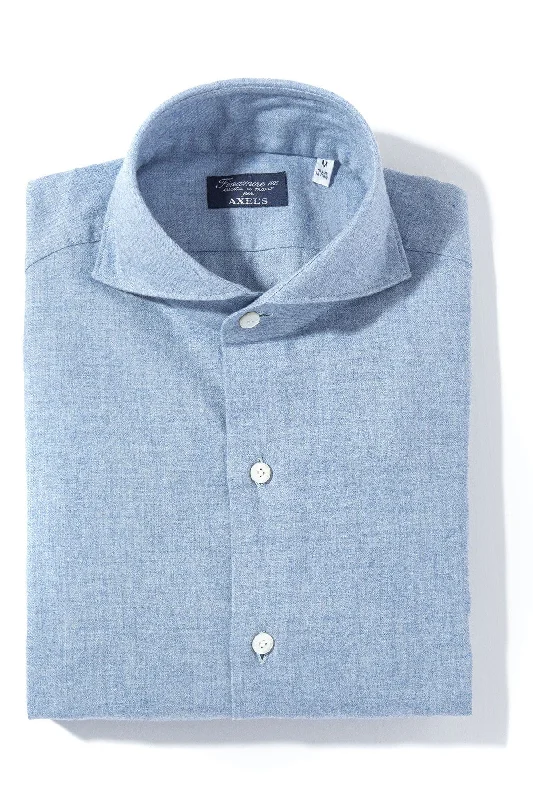 Hemme Cotton Cashmere Shirt in Lt. Blue