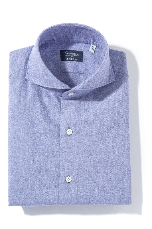 Hemme Cotton Cashmere Shirt in Dark Purple