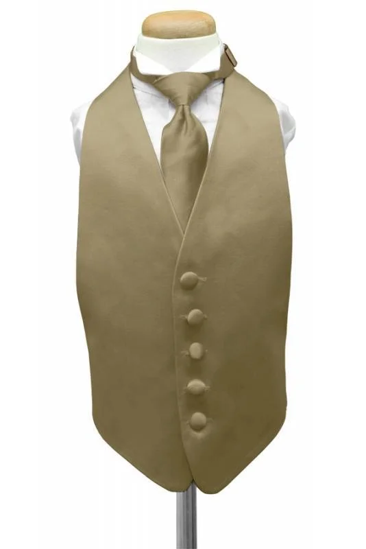 Lemon Luxury Satin Kids Tuxedo Vest