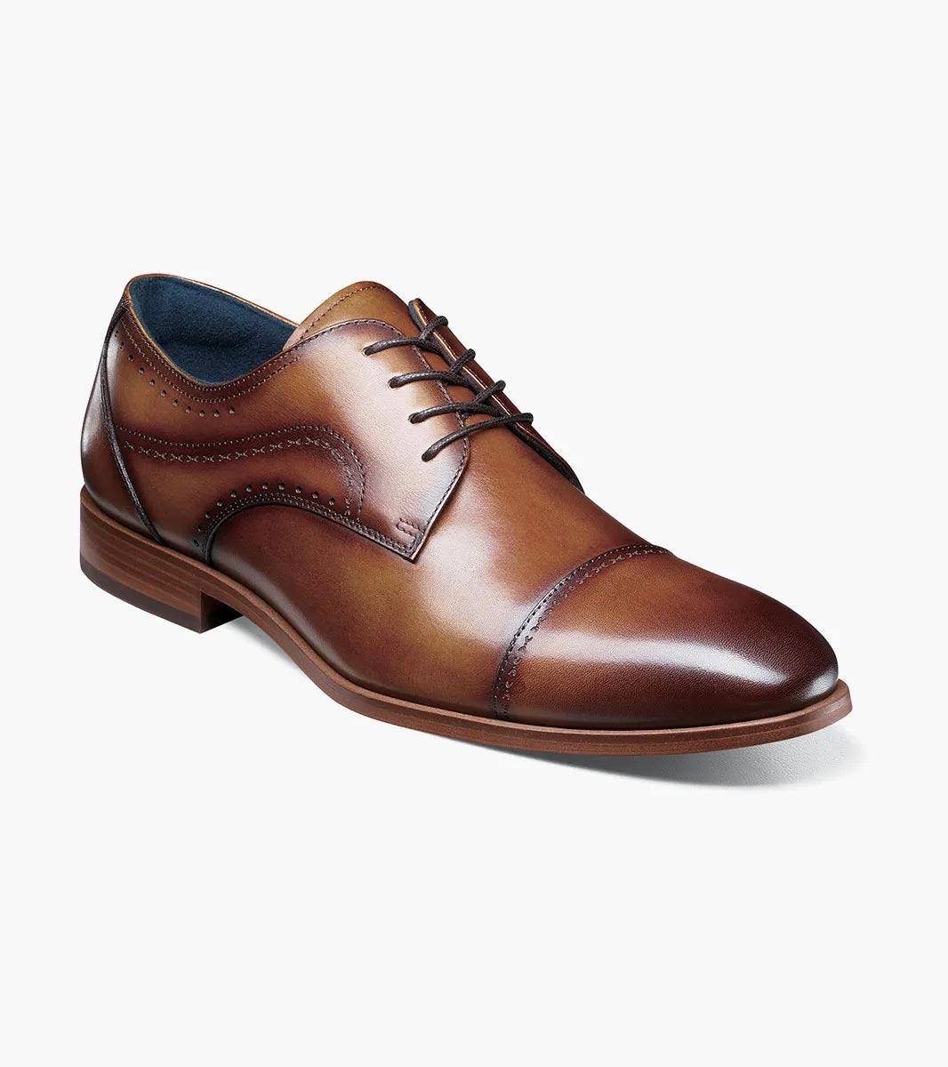 Stacy Adams Bryant Cap Toe Oxford in Tan - Versatile and Stylish Leather Shoes