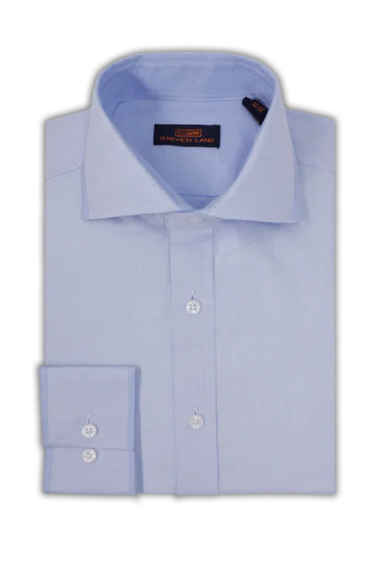 Steven Land Dress Shirt | Piccadilly | Spread Collar | Button Placket | 100% Cotton