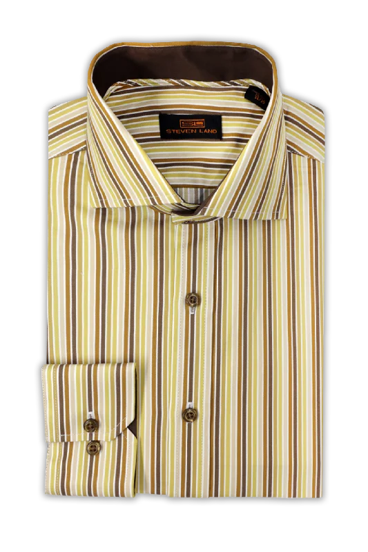 Steven Land Dress Shirt | Frasier | Semi Spread Collar | 80s-Two ply 100% Cotton.