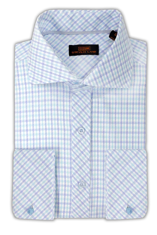 Steven Land Dress Shirt  | Trim and Classic Fit | Arlo 100% Cotton | Color Green