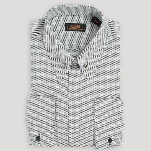 The Granville Shirt | French Cuff | Long point Collar & Collar Bar | Dobby Weave