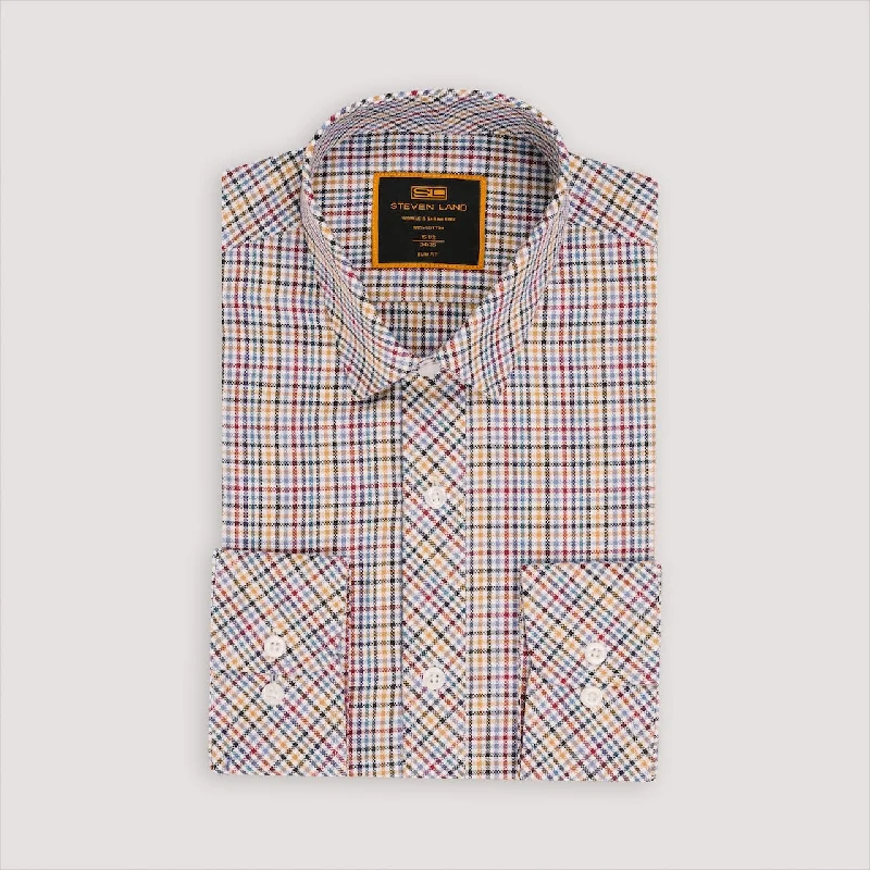 The Beacon Dress Shirt | Modern Collar | Adjustable Barrel Cuff | 100% Cotton 