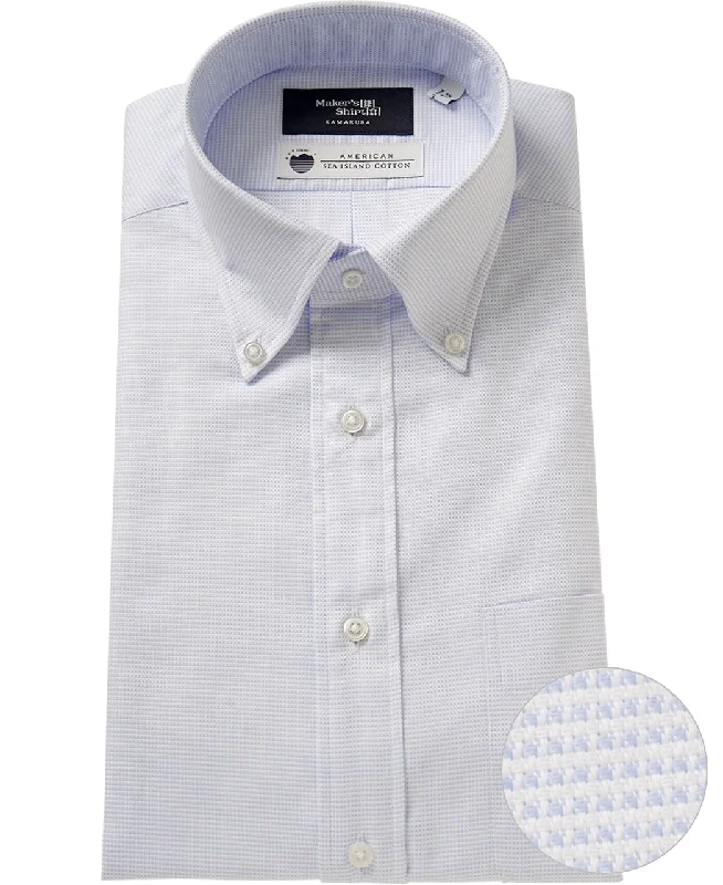 TOKYO SLIM FIT - Button Down Royal Oxford Sea Island Cotton