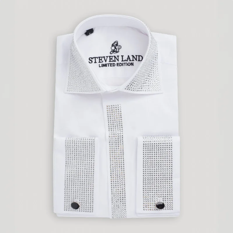 Limited Edition Crystal Dress Shirt Color | White