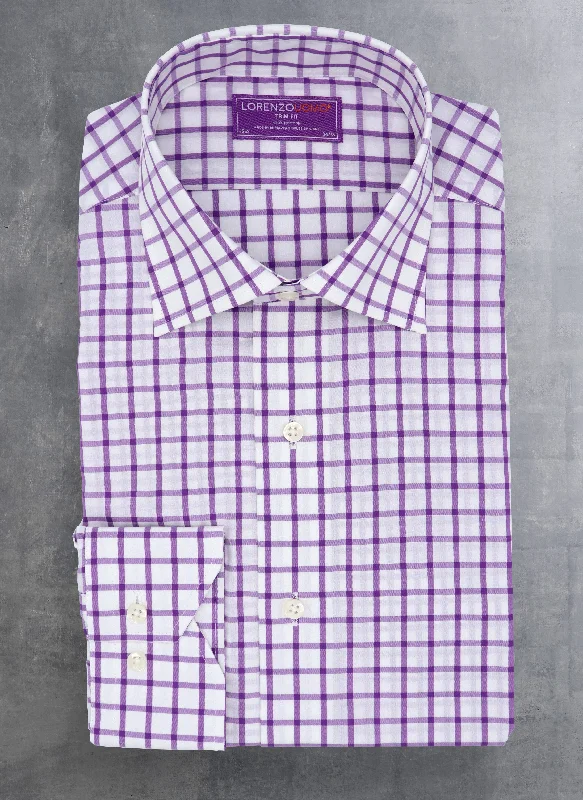 Maxwell in Purple Check Shirt