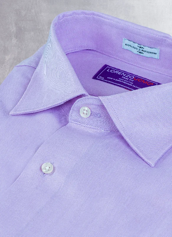 Maxwell in Solid Lavender Twill Shirt