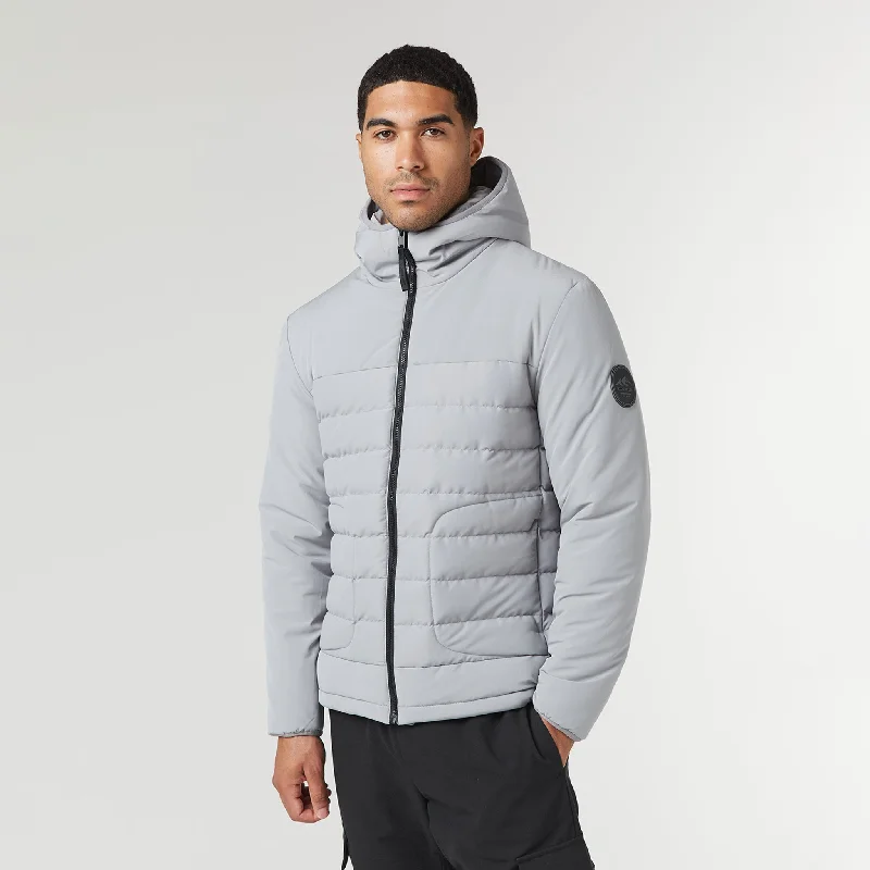 Contrast Soft Shell Jacket | Ice Grey