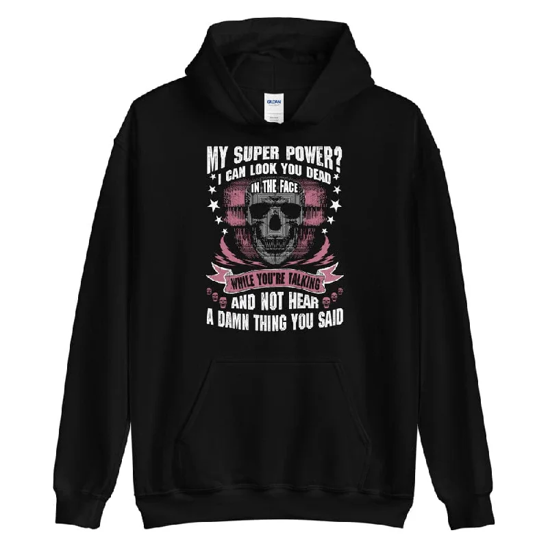 My Super Power - Skull Hoodie - up to 5XL