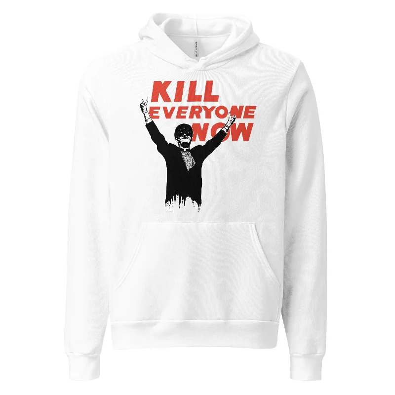 Nomeansno "Kill Everyone Now" White Pullover Hoodie