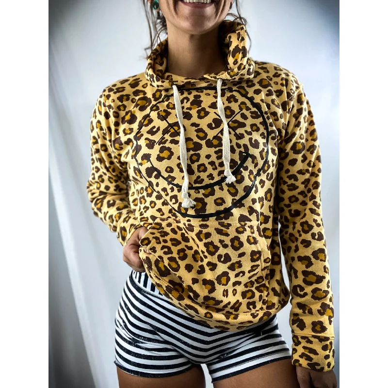 Salty Savage Unisex “OG Smile” Hoodie | Leopard Print