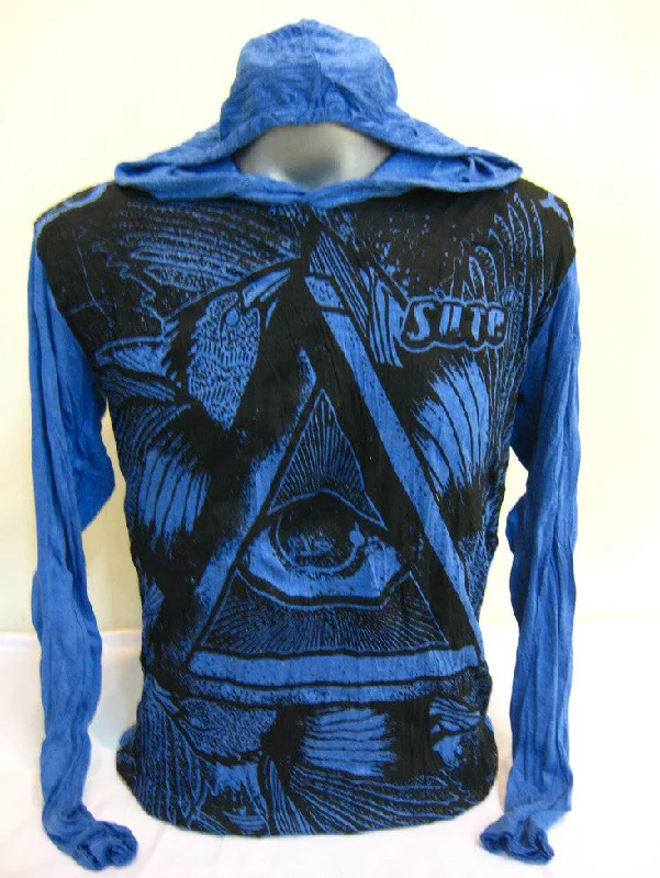 Unisex All Seeing Eye Hoodie in Blue