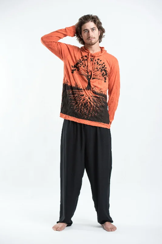 Unisex Tree of Life Hoodie in Orange