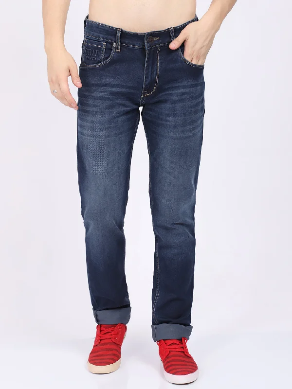 Men's Ultra Narrow fit Medium Fade Indigo Blue  Jeans