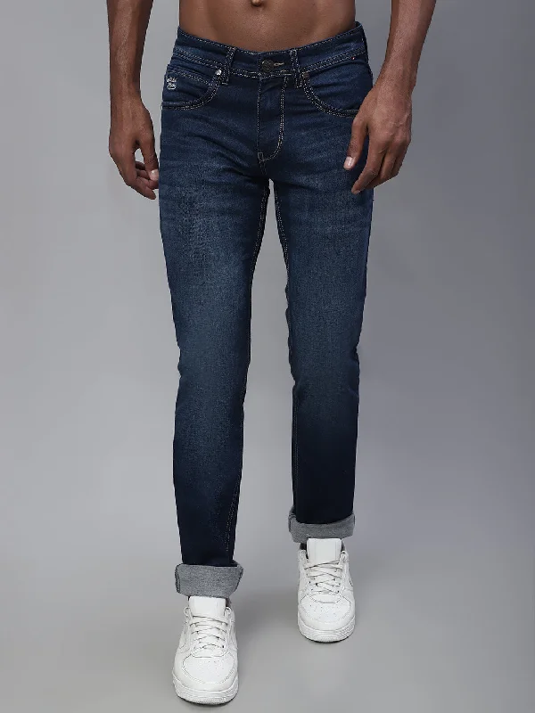 Men's Ultra Narrow fit Light Fade Indigo Blue  Jeans