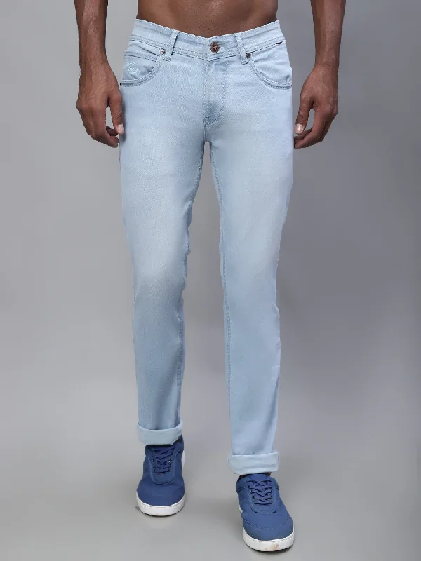 Men's Ultra Narrow fit Heavy Fade Light Carbon blue  Jeans