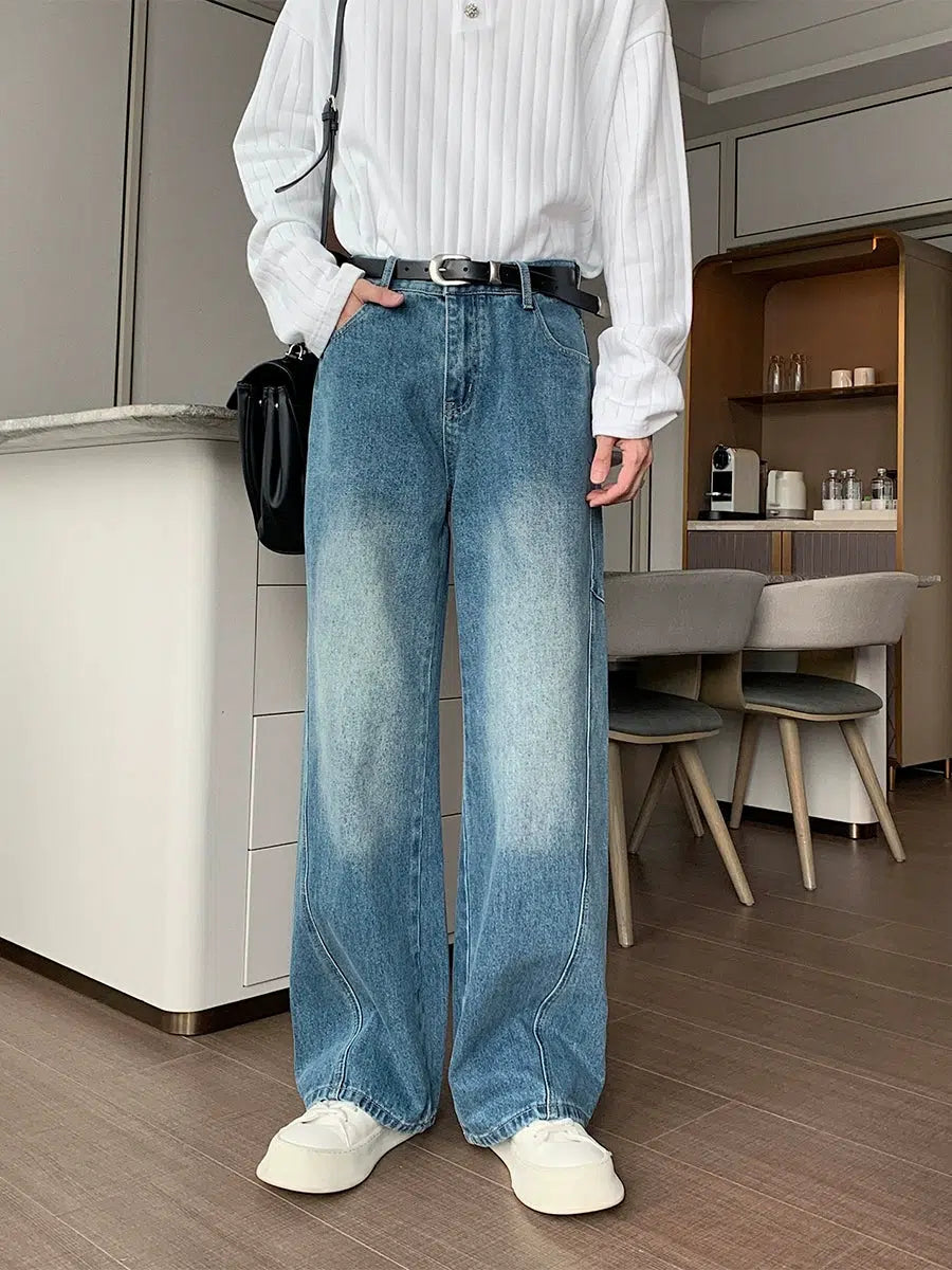 Casual Wide-Leg Jeans