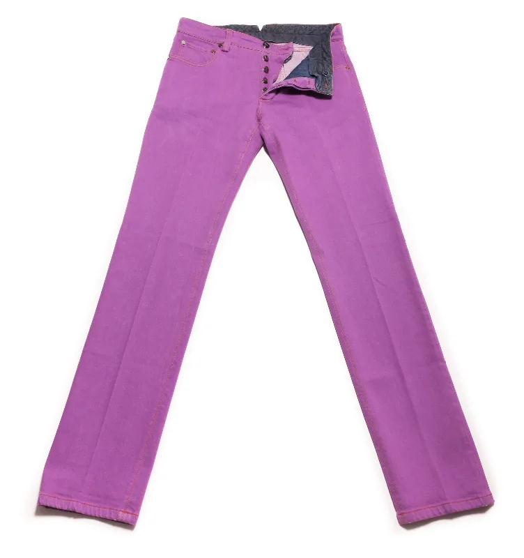 Cesare Attolini Purple Jeans - Slim